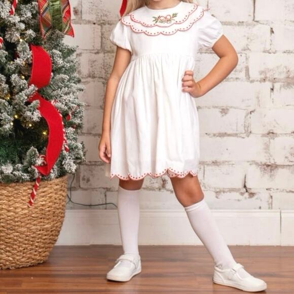 THE OAKS APPAREL WHITE Christmas DRESS Sz 4 NWOT
100% Cotton - Picture 5 of 10